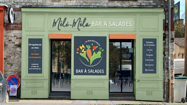 Méli-mélo, bar à salade Place Saint-Mélaine Pacé